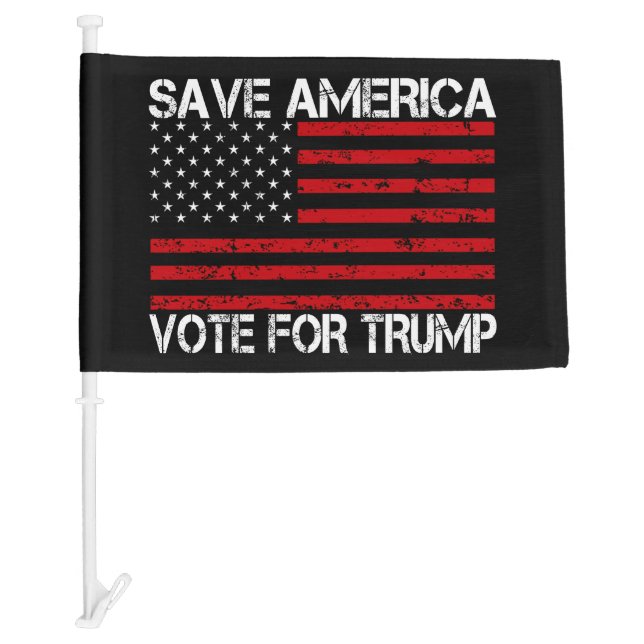 Save America Vote For Trump Car Flag (Front)