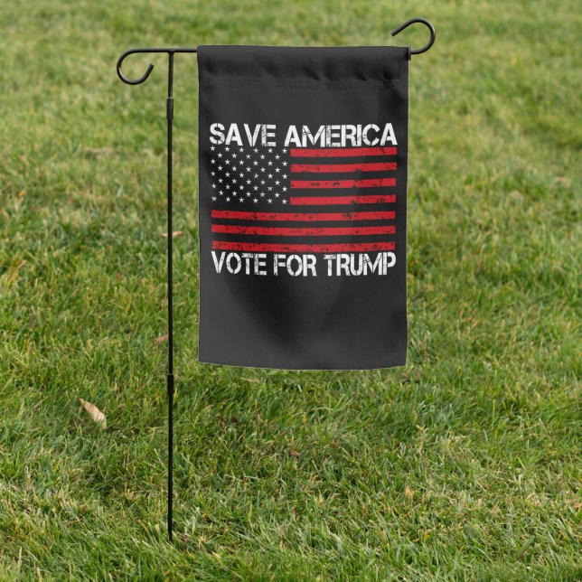 Save America Vote For Trump Garden Flag (In SItu)