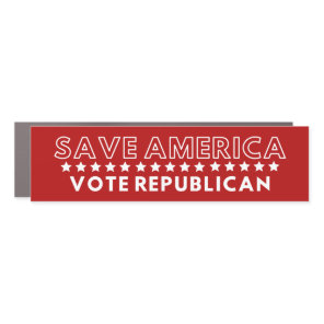 Save America, Vote Republican Bumper Sticker Car Magnet