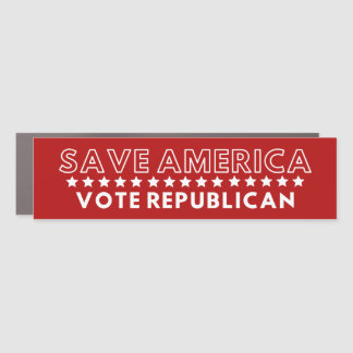 Save America, Vote Republican Bumper Sticker Car Magnet