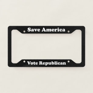Save America Vote Republican License Plate Frame