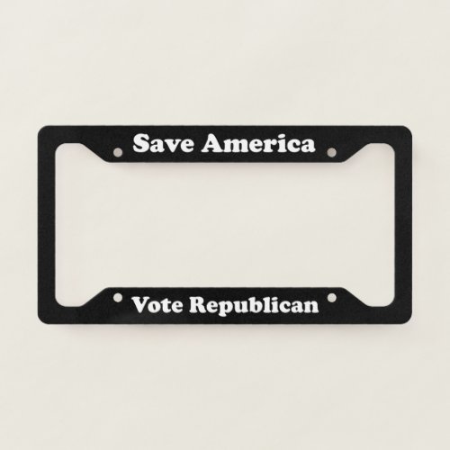 Save America Vote Republican License Plate Frame