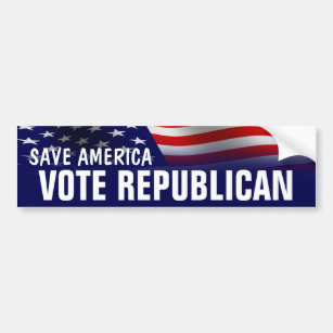 Save America Vote Republican - Romney Ryan 2012 Bumper Sticker