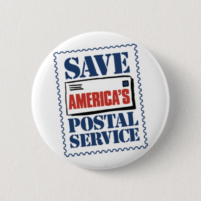 Save America's Postal Service Button (Front)