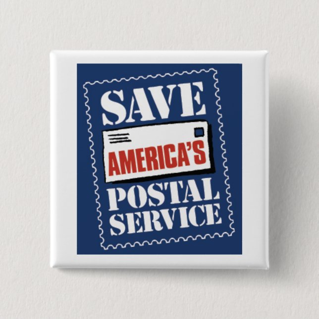 Save America's Postal Service Pinback Button (Front)