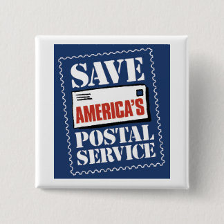 Save America's Postal Service Pinback Button