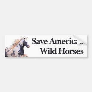 Save America's Wild Horses Bumper Sticker