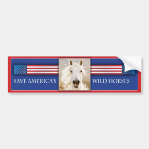 Save America's Wild Horses Bumper Sticker 2
