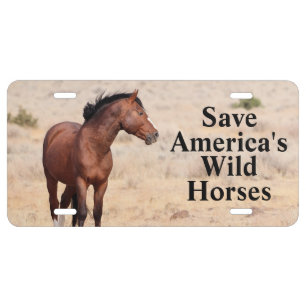 Save America's Wild Horses License Plate