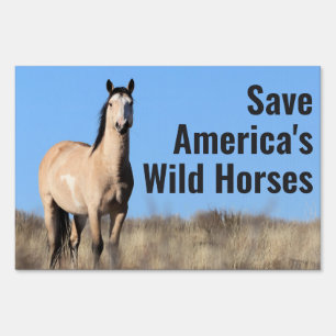 Save America's Wild Horses Sign