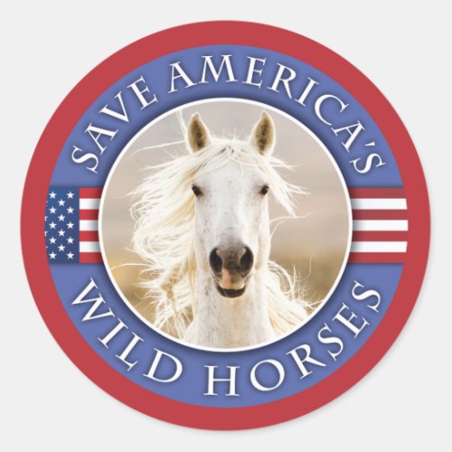 Save Americas Wild Horses Stickers