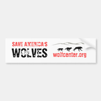 Save America's Wolves Bumper Sticker