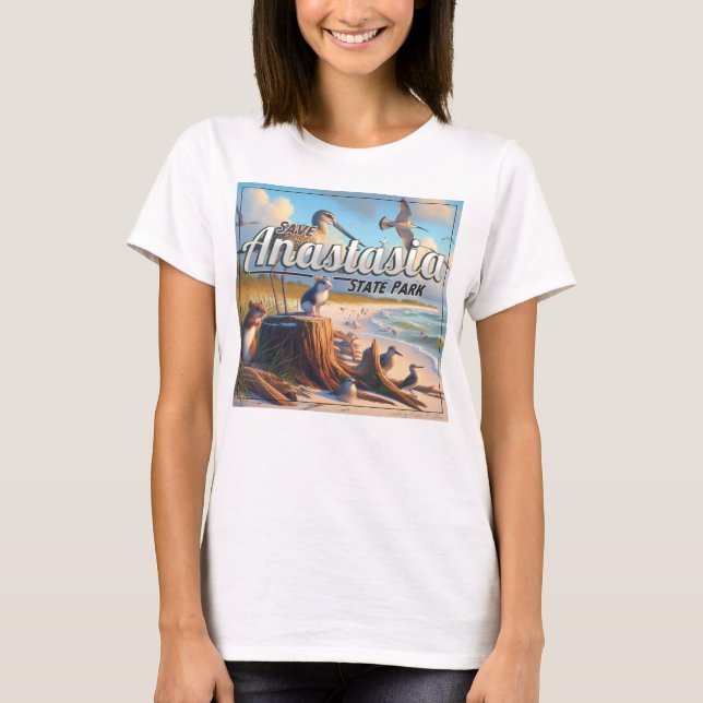 Save Anastasia state park-womans T-Shirt (Front)