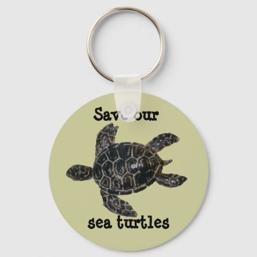 Save and Protect Sea Turtles Keychain