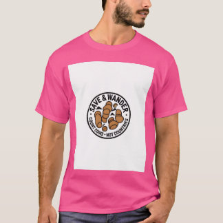 Save and Wander Croissant Coins funny T-Shirt