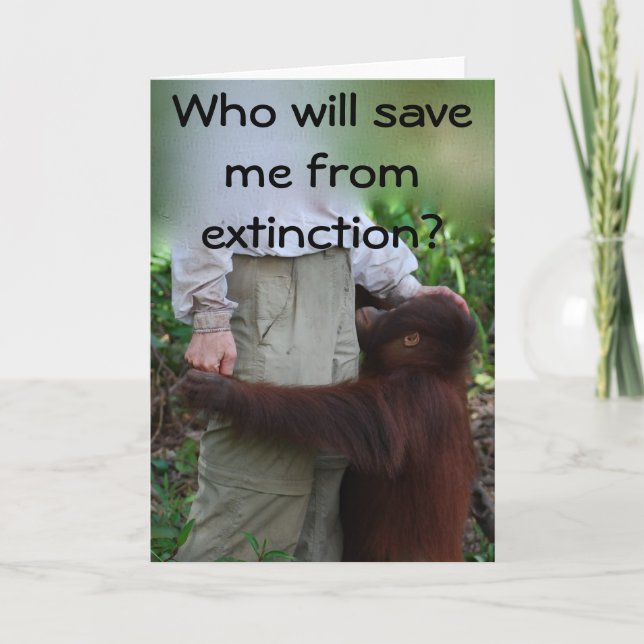 Save Animals from Extinction card (Front)