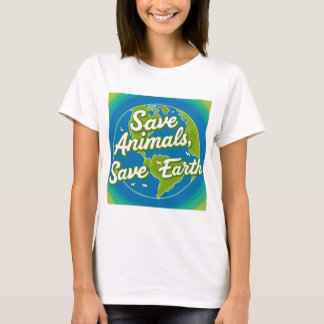 Save Animals, Save Earth - Eco-Friendly T-Shirt