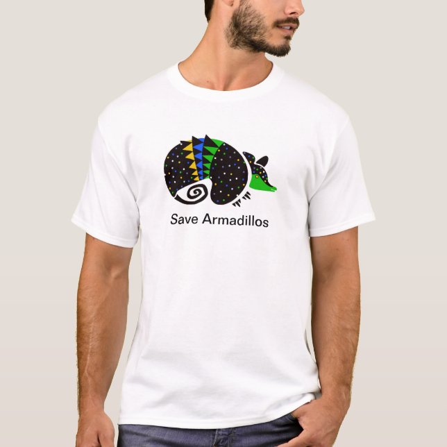 Save ARMADILLOS - Endangered animal - Brazil T-Shirt (Front)