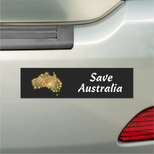Save Australia From Bushfire Disaster Car Magnet