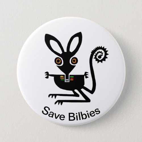 Save BILBIES _ Marsupial _ Australian wildlife _ Button