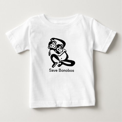  Save BONOBOS _Chimpanzee_ Animal lover _ Nature _ Baby T_Shirt