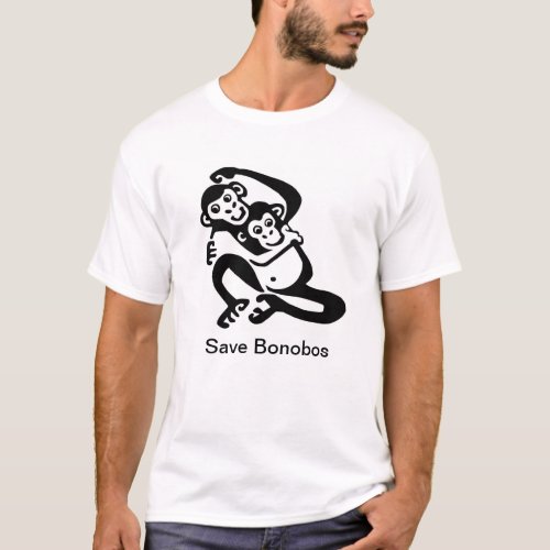 Save BONOBOS_Endangered animal _ T_Shirt