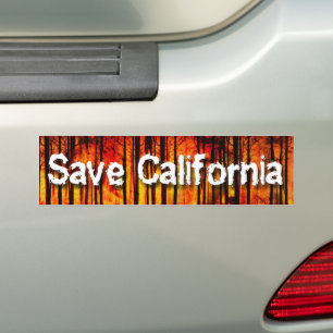 Save California from Wildfir Bumper Sticker