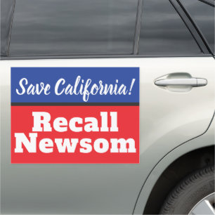 Save California Recall Newsom Car Magnet