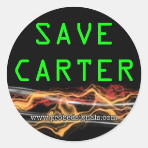 Save Carter stickers