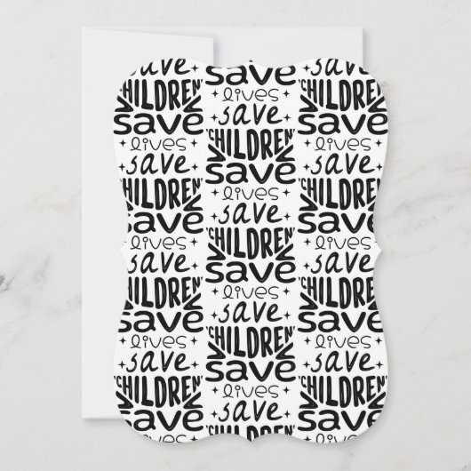 Save Children, Save Lives (Front)