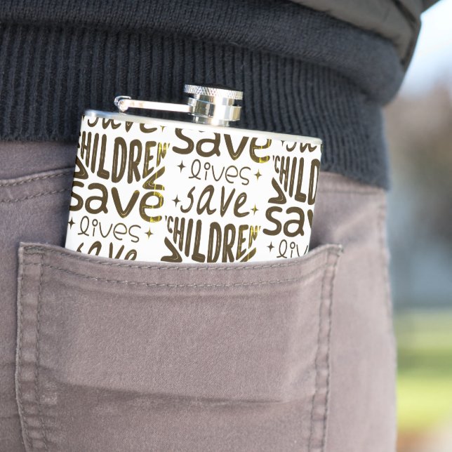 Save Children, Save Lives Flask (In Situ)