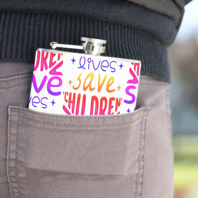 Save Children, Save Lives Flask (In Situ)