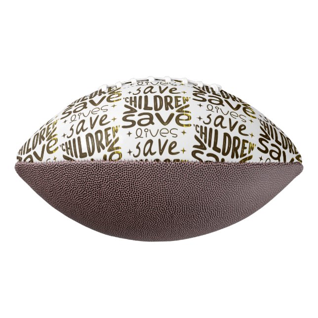 Save Children, Save Lives Football (Rotated 270)