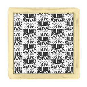 Save Children, Save Lives Gold Finish Lapel Pin