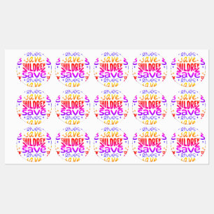Save Children, Save Lives Labels