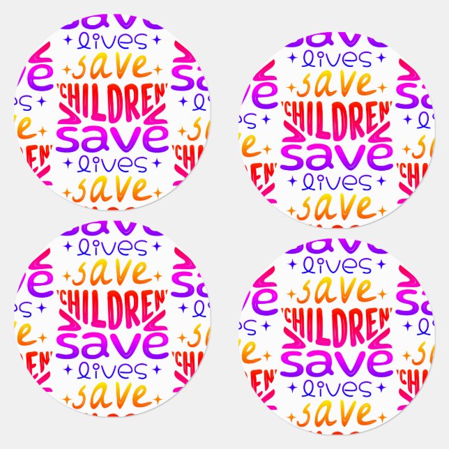 Save Children, Save Lives Labels (Group)