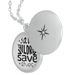 Save Children, Save Lives Locket Necklace