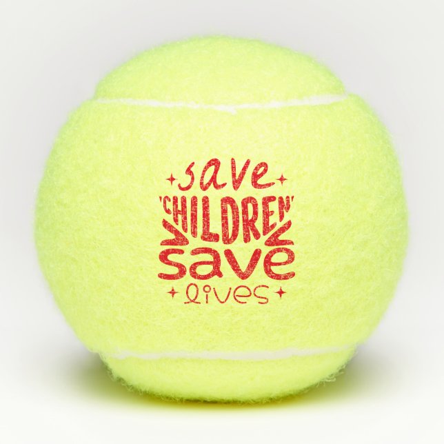Save Children, Save Lives Tennis Balls (Front)