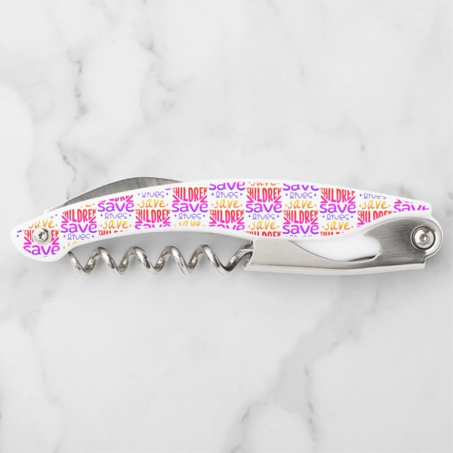Save Children, Save Lives Waiter's Corkscrew (Back)