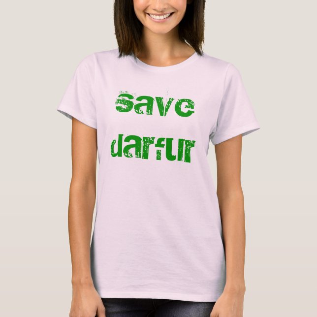 Save Darfur Tee. T-Shirt (Front)