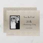 Save Date Anniversary Party Photo Invitation (Front/Back)
