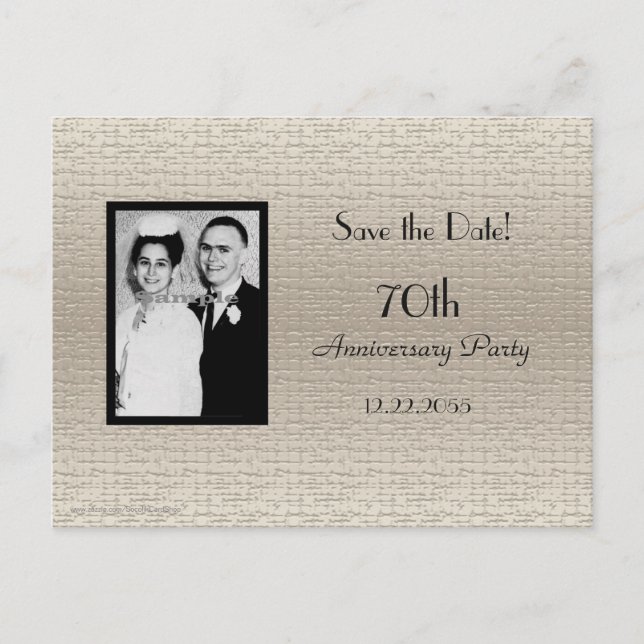 Save Date Anniversary Party Photo Invitation (Front)