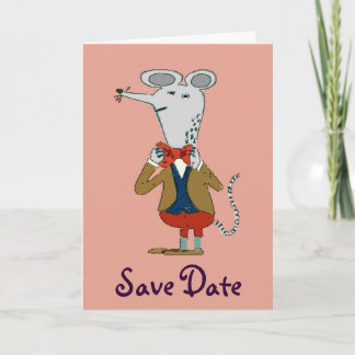 Save Date, Dressy Mouse Cards