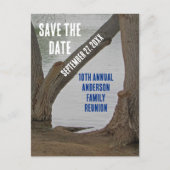 Save Date Family Reunion Rustic Lakehouse Vacation Postcard 