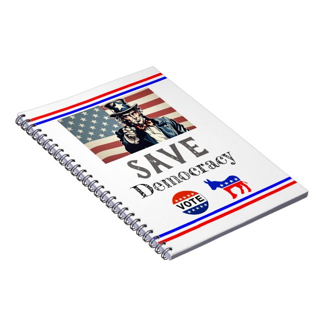 Save Democracy Notebook (Right Side)