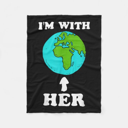 Save Earth Climate Change Recycling Environmental  Fleece Blanket