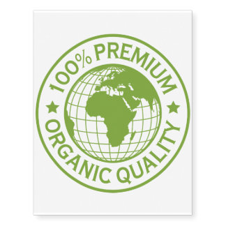 Save Earth Environment Globe Map Temporary Tattoos