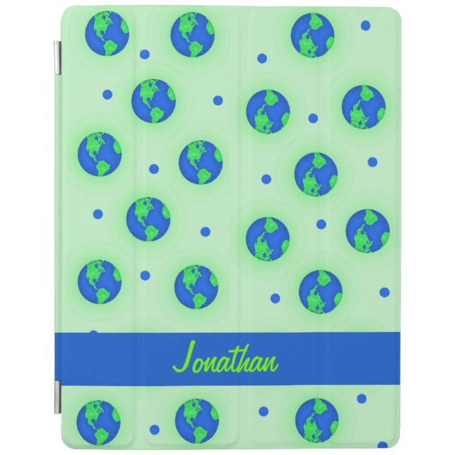 Save Earth Environment Name Personalized iPad Smart Cover (Front)