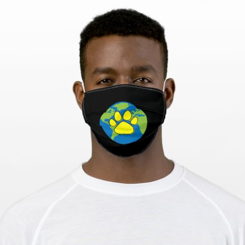 Save Earth its the only planet with dogs Adult Cloth Face Mask