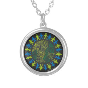save earth silver plated necklace